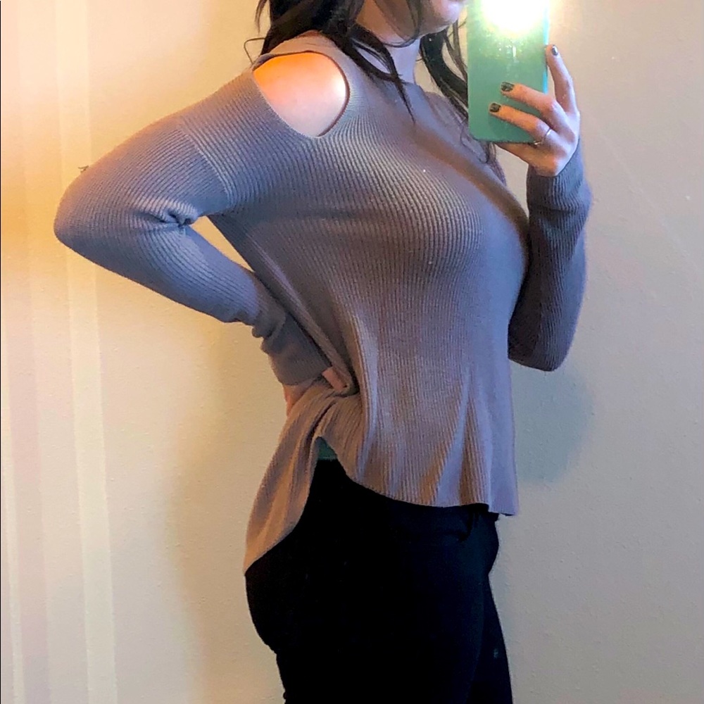 Express Cut out Shoulders top